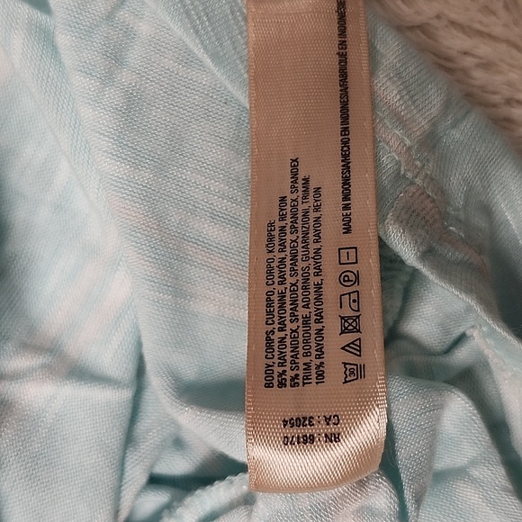 Lilka Anthropologie Sleeveless Striped Tank Top Size Small Blue & White - Picture 8 of 12